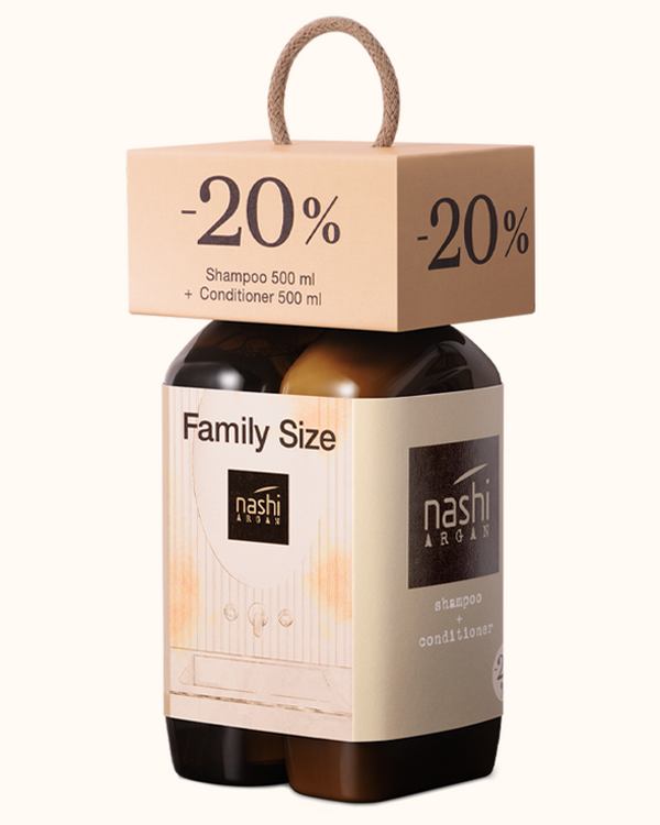 Nashi Argan Family Size ( Shampoo 500 ml + Conditioner 500 ml)